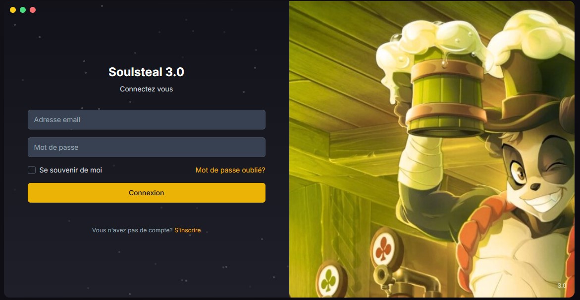 Interface du launcher Eclipse Serveur